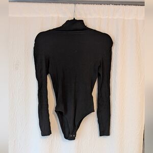 Aritzia Black Long Sleeve Bodysuit